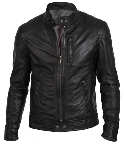 Giacca vera pelle nera da - in,
