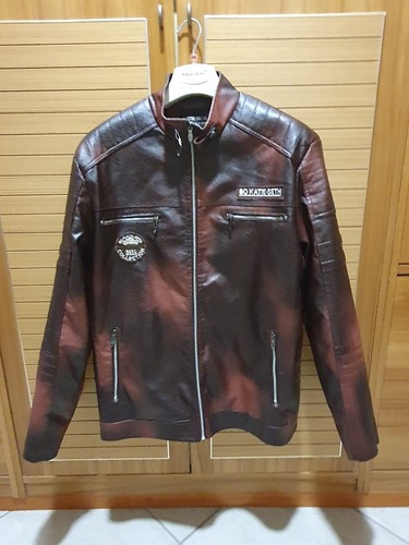 Giubbino pelle bordeaux - giubbino,