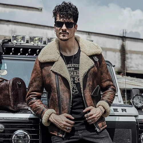 Giacca aviatore uomo vera