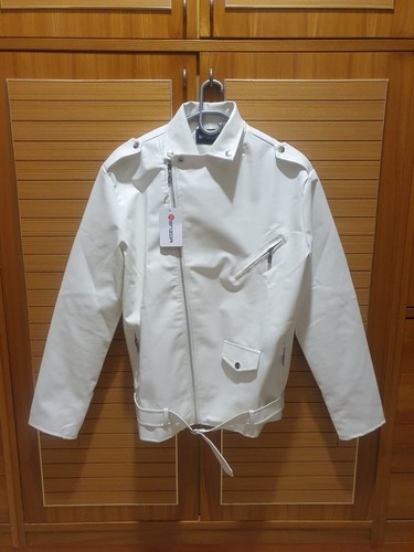 Giubbino pelle bianco - in,