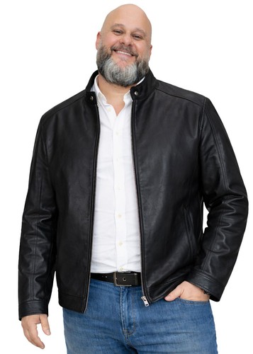 Giubbotto ecopelle uomo - ecopelle,