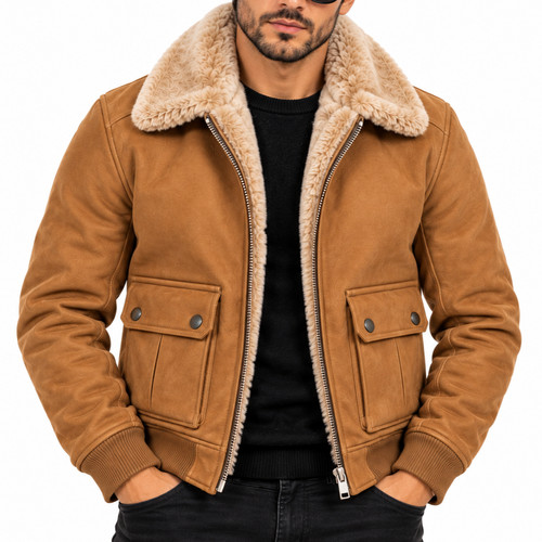 Giubbotto bomber uomo pelle