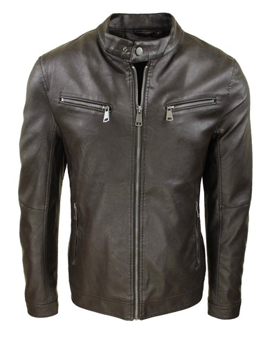 Giubbotto giacca uomo ecopelle - giacca,